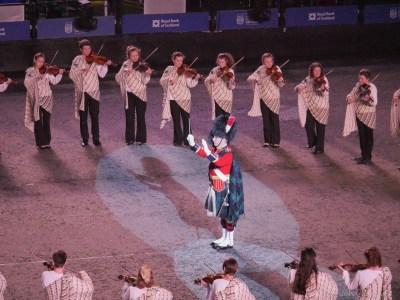 Conducting the Shetland Fiddlers