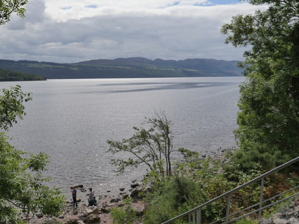 What's that black on the lake? Nessie?