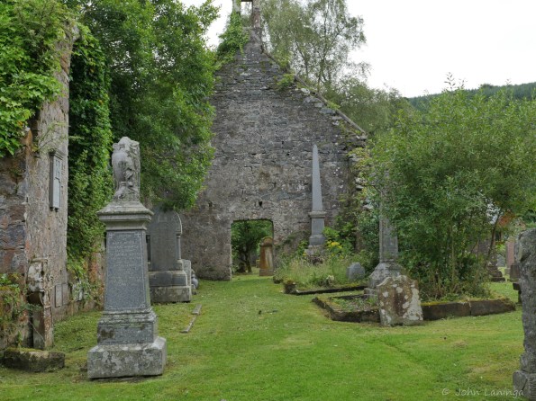Church ruins and graveyard