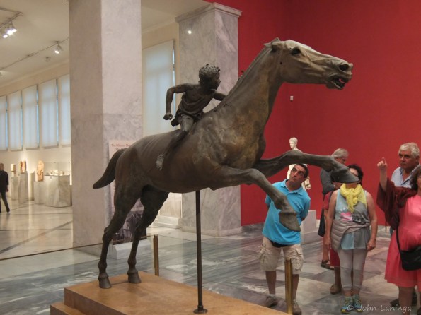 Massive bronze statues