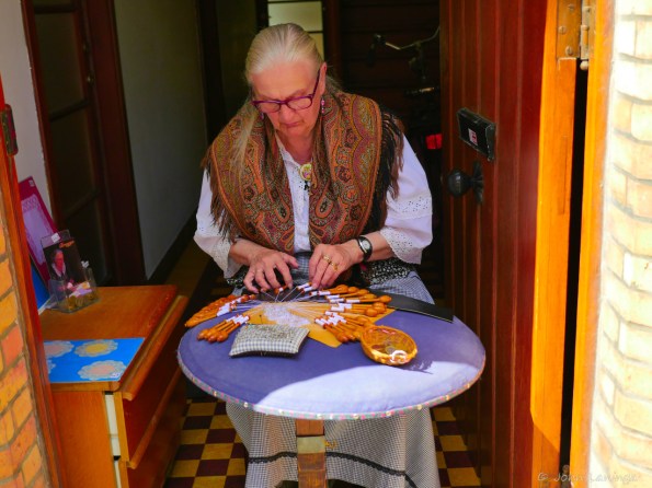 An almost gone skill, making lace