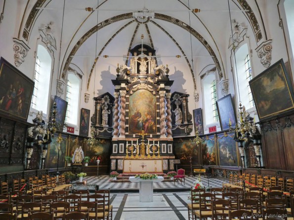 Inside a local church