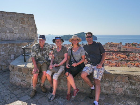 Enjoying a short rest on the wall