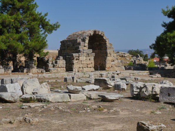 A gate opens to the temple