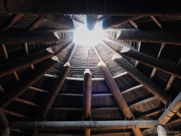 Inside the Council House, looking up
